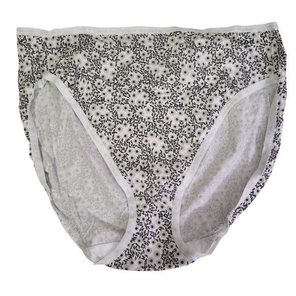 Felina Hi-Cut Cotton Stretch Panty Full Coverage Multicolor Size Medium 8-Pack - Picture 7 of 16